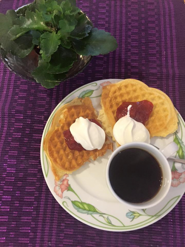 kaffe og vaffel